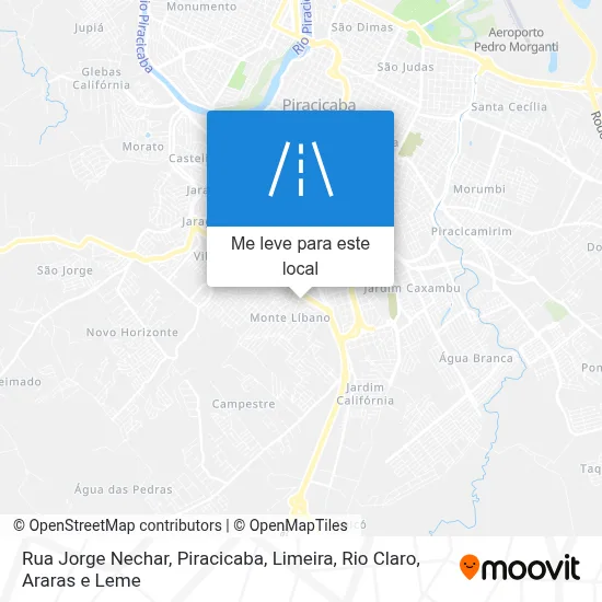 Rua Jorge Nechar mapa