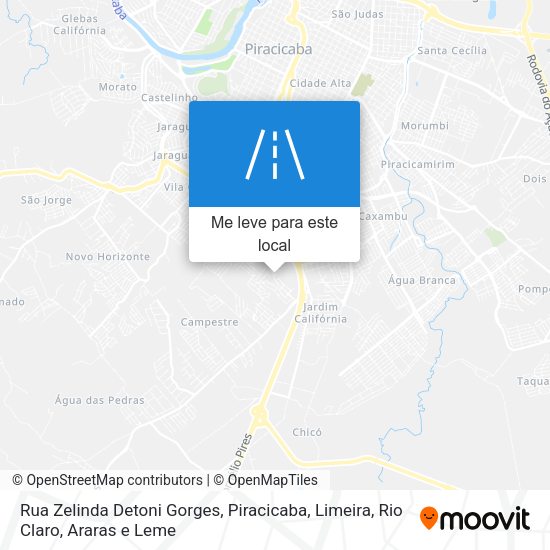 Rua Zelinda Detoni Gorges mapa