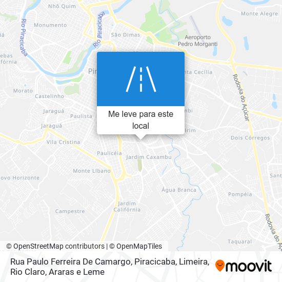 Rua Paulo Ferreira De Camargo mapa