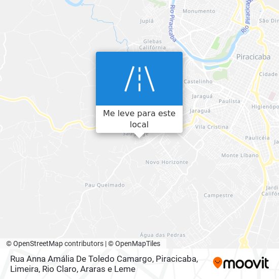 Rua Anna Amália De Toledo Camargo mapa