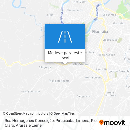 Rua Hemógenes Conceição mapa