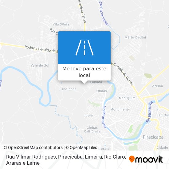 Rua Vilmar Rodrigues mapa