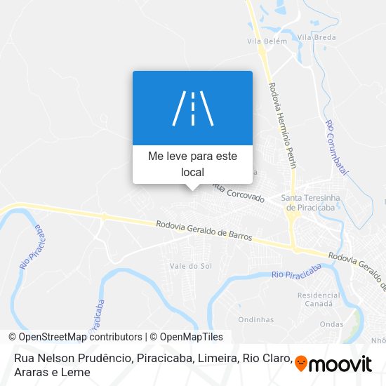 Rua Nelson Prudêncio mapa
