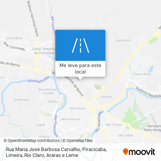 Rua Maria José Barbosa Carvalho mapa