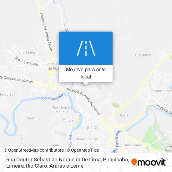 Rua Doutor Sebastião Nogueira De Lima mapa