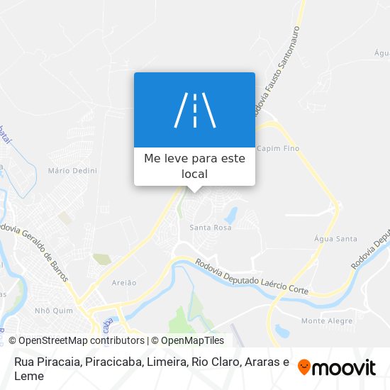 Rua Piracaia mapa