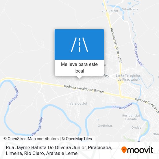 Rua Jayme Batista De Oliveira Junior mapa