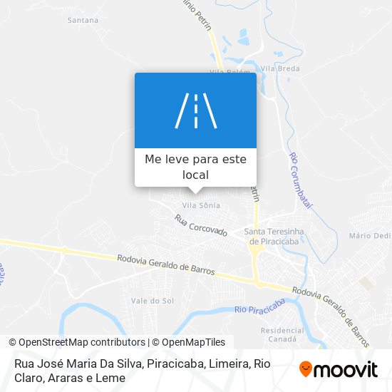 Rua José Maria Da Silva mapa