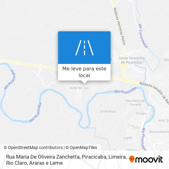 Rua Maria De Oliveira Zanchetta mapa
