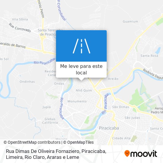 Rua Dimas De Oliveira Fornaziero mapa