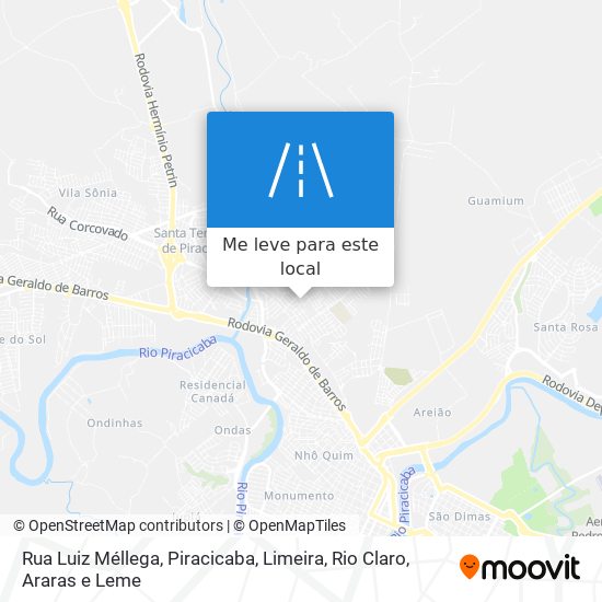 Rua Luiz Méllega mapa