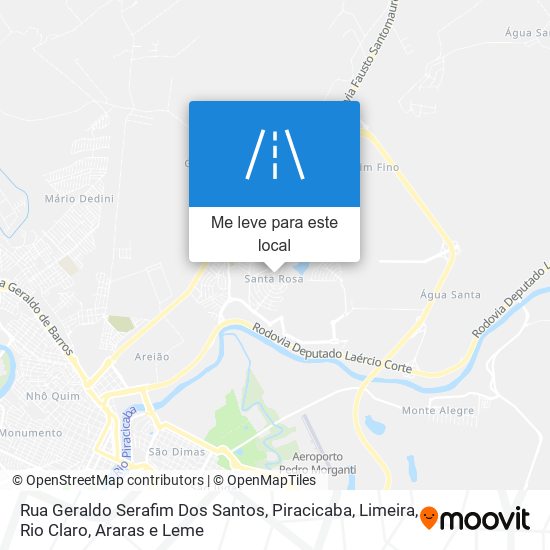 Rua Geraldo Serafim Dos Santos mapa