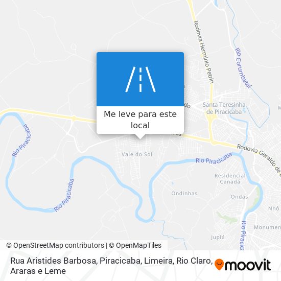 Rua Aristides Barbosa mapa