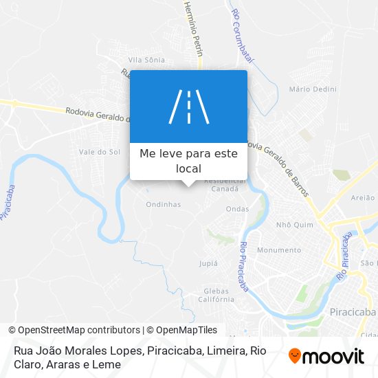 Rua João Morales Lopes mapa