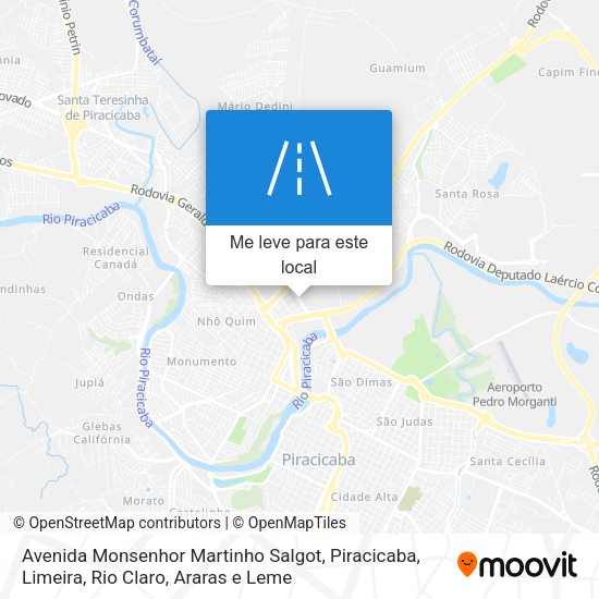 Avenida Monsenhor Martinho Salgot mapa