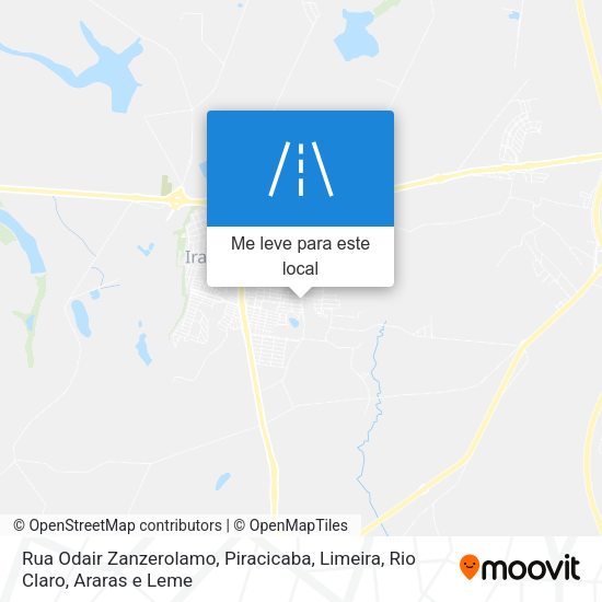 Rua Odair Zanzerolamo mapa