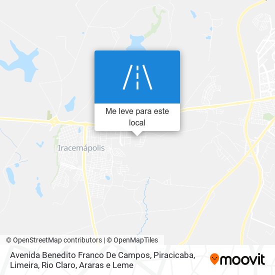 Avenida Benedito Franco De Campos mapa