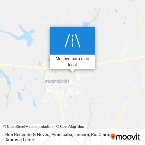 Rua Benedito G Neves mapa