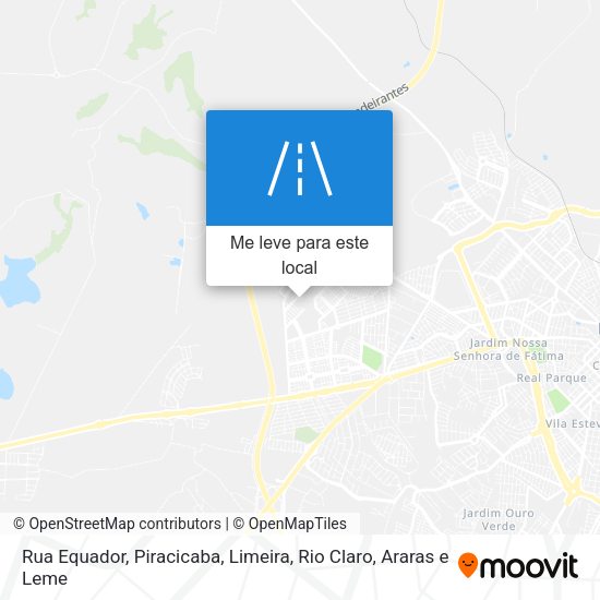 Rua Equador mapa