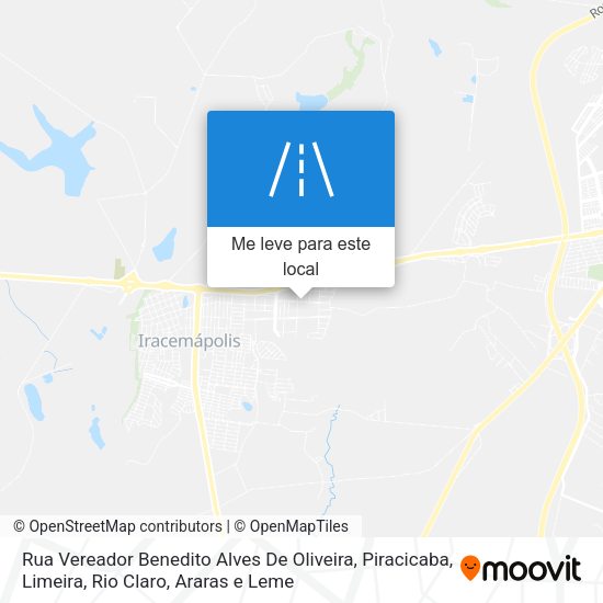 Rua Vereador Benedito Alves De Oliveira mapa