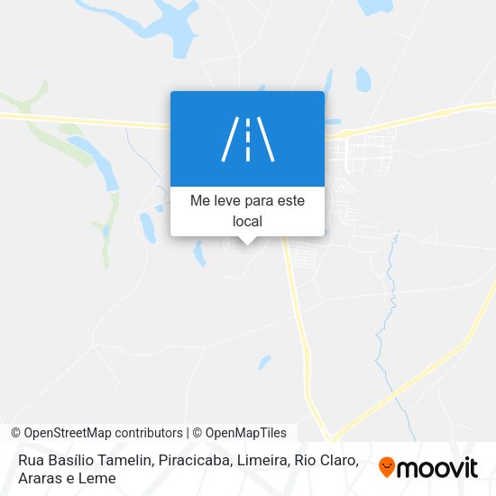 Rua Basílio Tamelin mapa