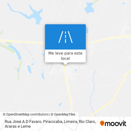 Rua José A D Favaro mapa