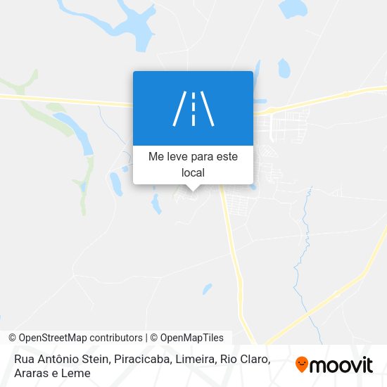 Rua Antônio Stein mapa