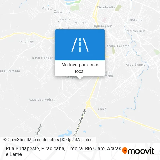 Rua Budapeste mapa