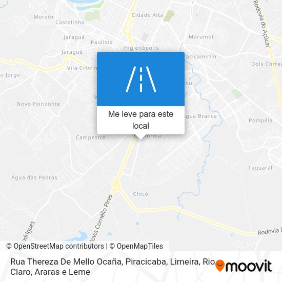 Rua Thereza De Mello Ocaña mapa