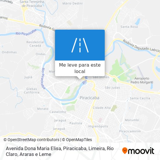 Avenida Dona Maria Elisa mapa