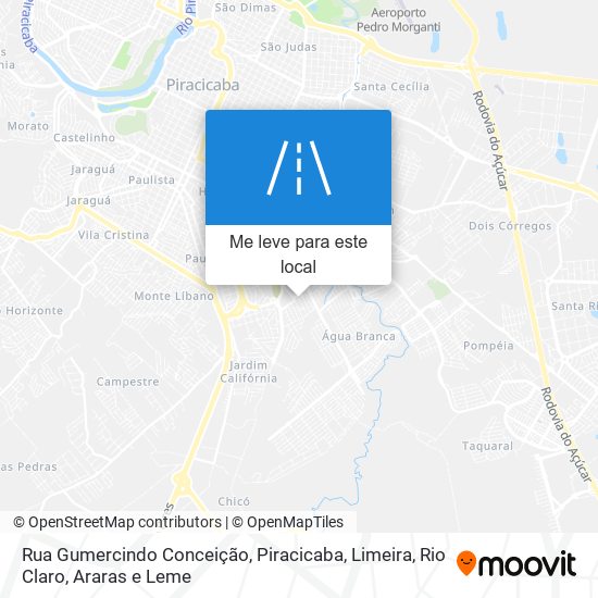 Rua Gumercindo Conceição mapa