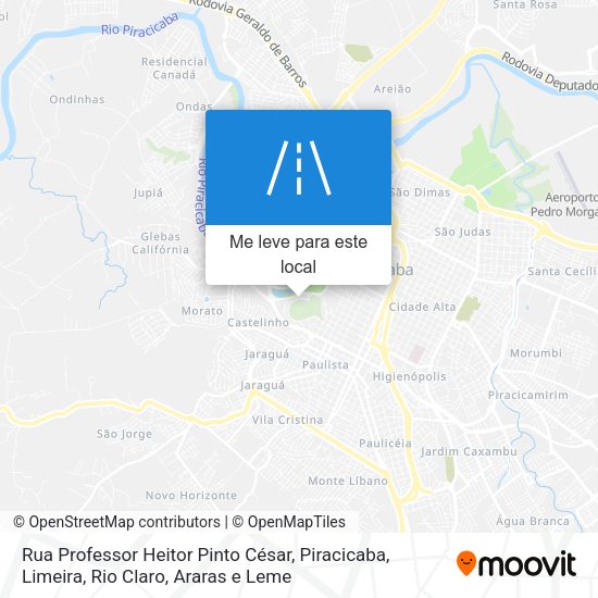 Rua Professor Heitor Pinto César mapa