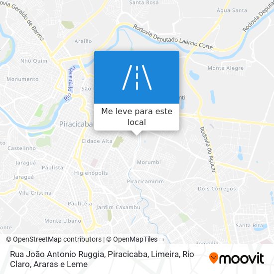 Rua João Antonio Ruggia mapa