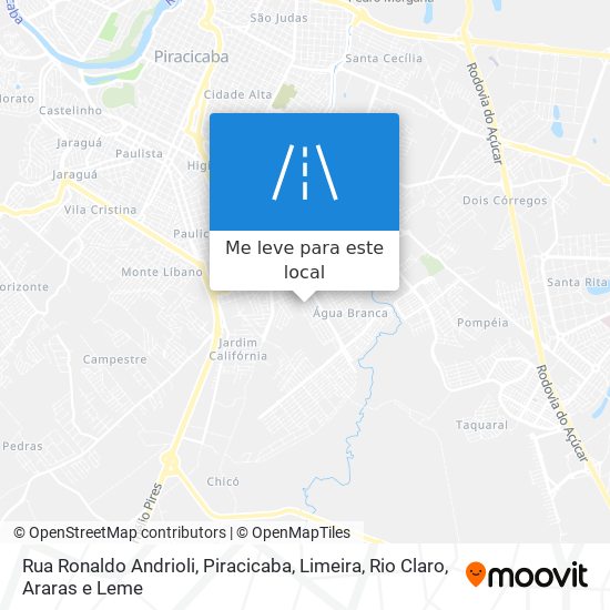 Rua Ronaldo Andrioli mapa