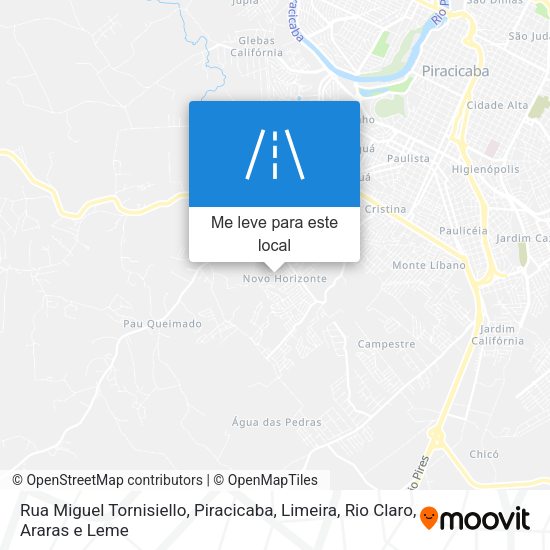 Rua Miguel Tornisiello mapa