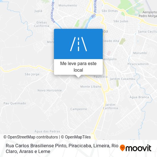 Rua Carlos Brasiliense Pinto mapa