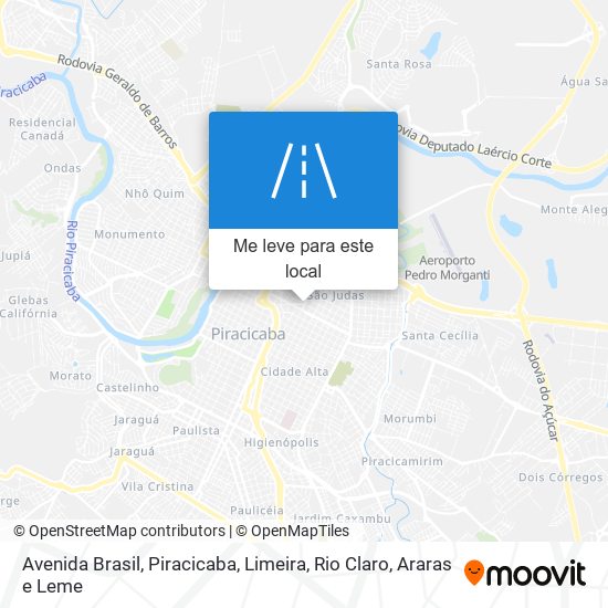 Avenida Brasil mapa