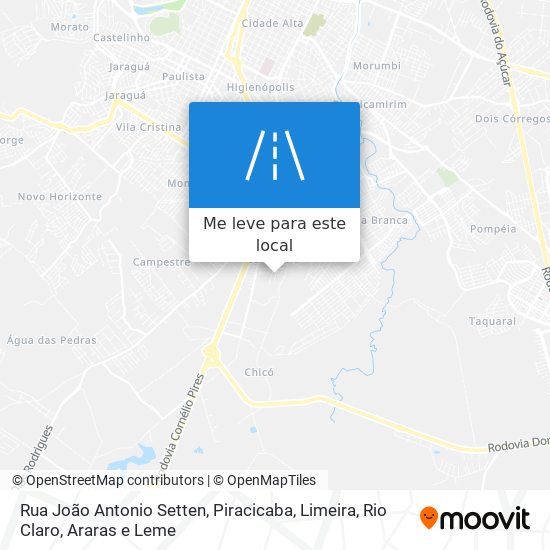 Rua João Antonio Setten mapa