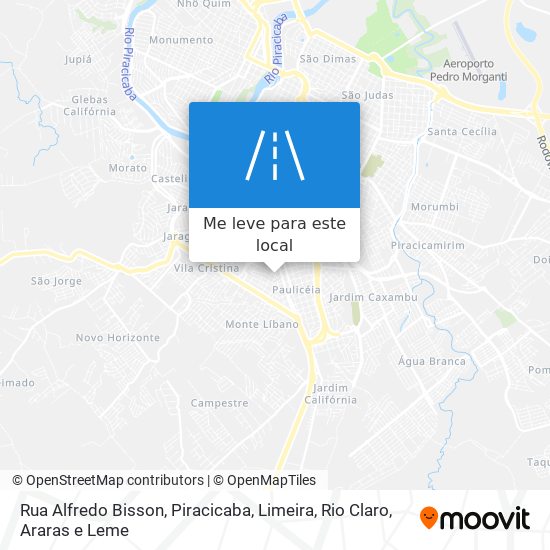 Rua Alfredo Bisson mapa