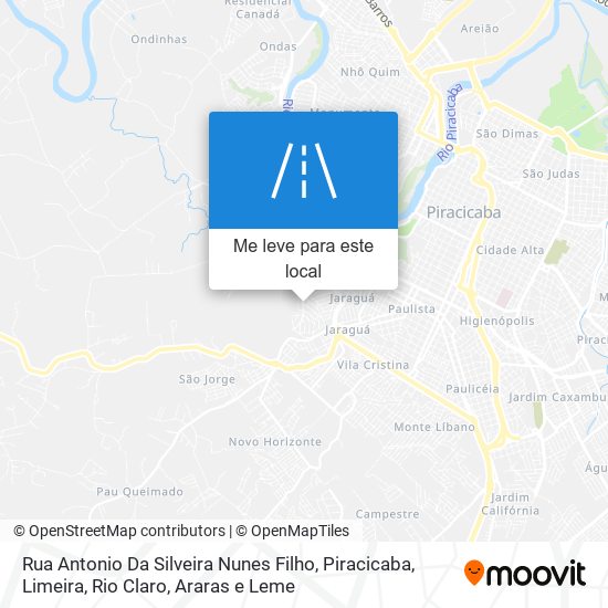 Rua Antonio Da Silveira Nunes Filho mapa