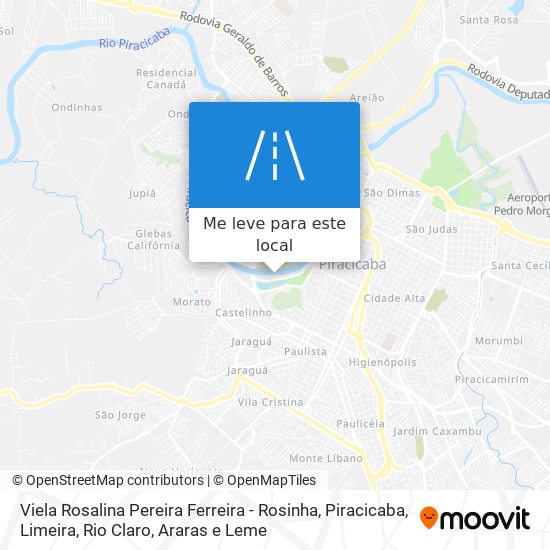 Viela Rosalina Pereira Ferreira - Rosinha mapa