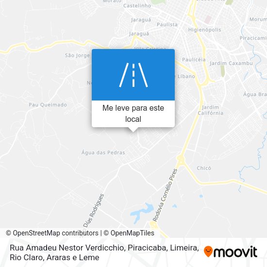 Rua Amadeu Nestor Verdicchio mapa