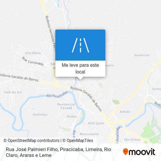 Rua José Palmieri Filho mapa