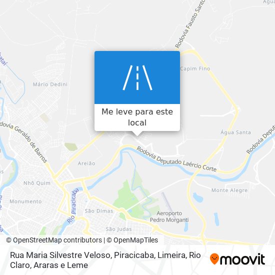 Rua Maria Silvestre Veloso mapa