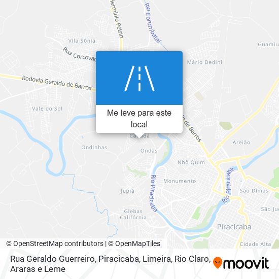 Rua Geraldo Guerreiro mapa