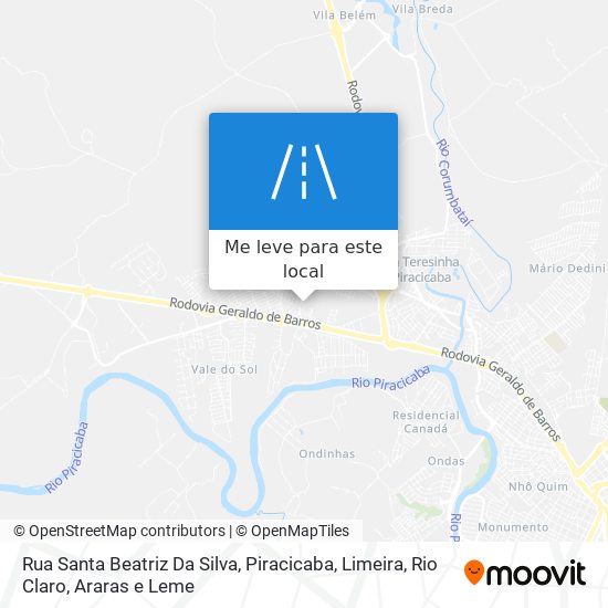 Rua Santa Beatriz Da Silva mapa