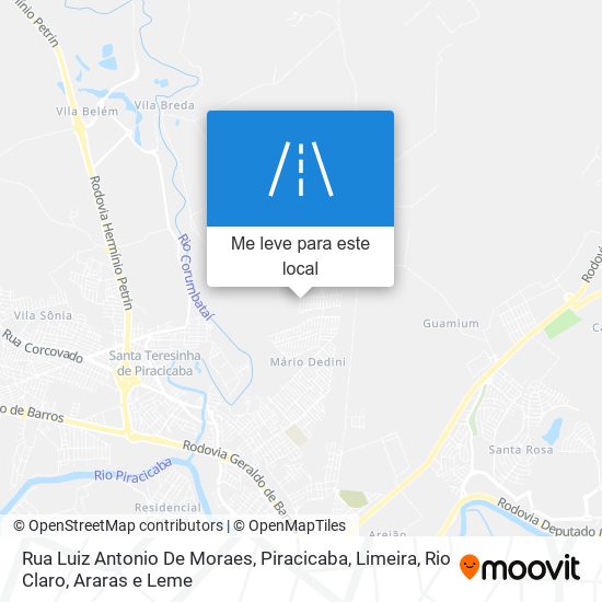 Rua Luiz Antonio De Moraes mapa