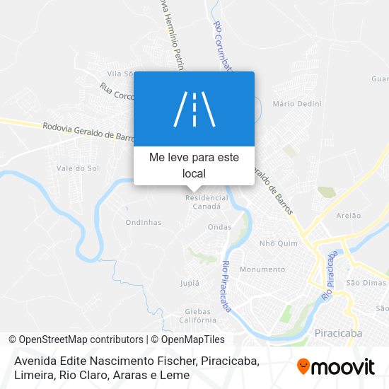 Avenida Edite Nascimento Fischer mapa