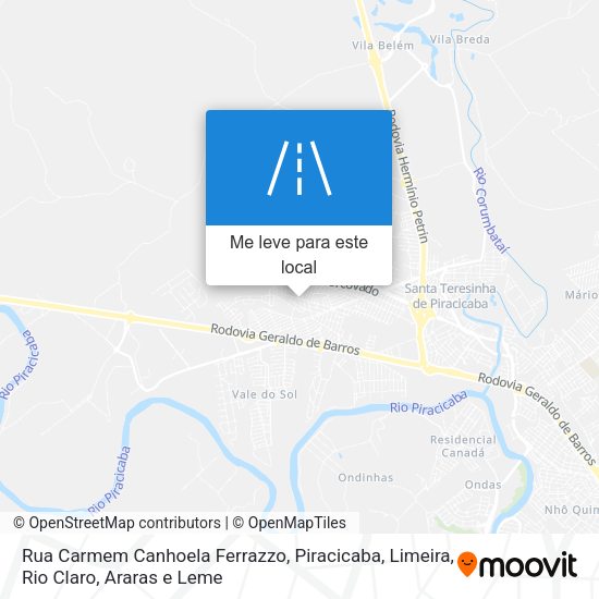 Rua Carmem Canhoela Ferrazzo mapa