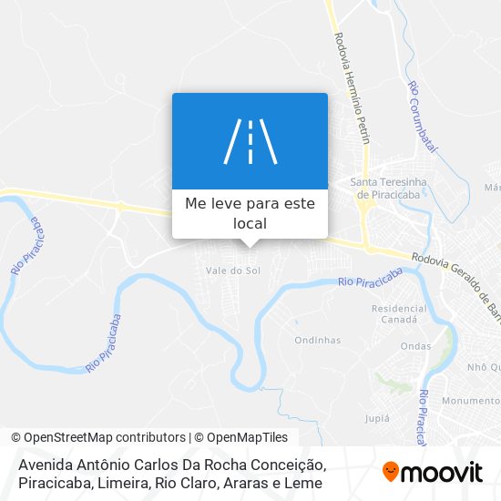 Avenida Antônio Carlos Da Rocha Conceição mapa